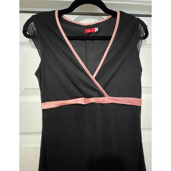 Vtg Y2K Ruby Rox Womens Mesh Babydoll Midi Dress Size S Whimsigoth HOCO Coquette - Picture 10 of 16